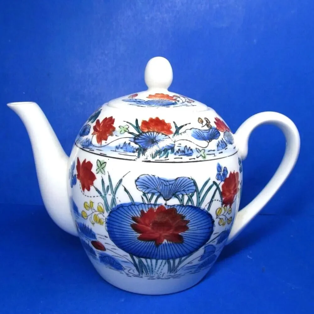 Williams Sonoma Grande Cuisine Ceramic Floral Teapot